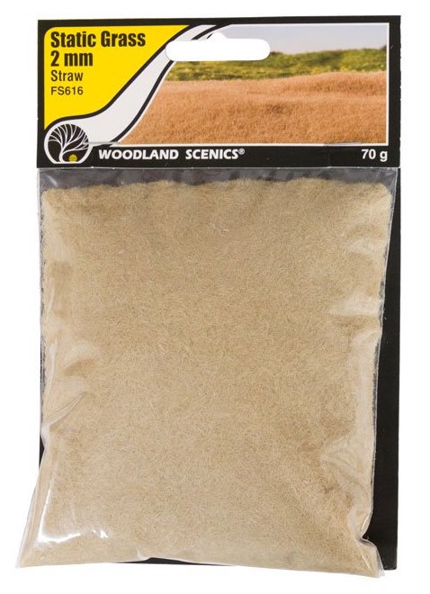 Woodland FS616 Static Grass 2mm Straw Green