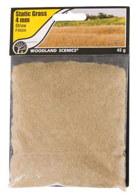 Woodland FS620 Static Grass 4mm Straw Green