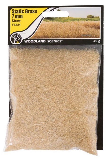Woodland FS624 Static Grass 7mm Straw Green