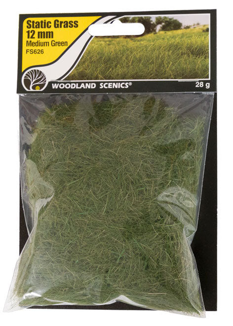 Woodland FS626 Static Grass 12mm Medium Green