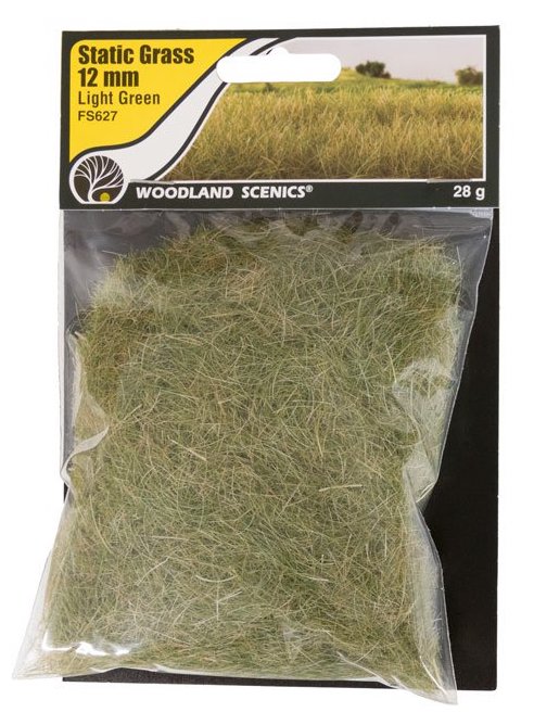 Woodland FS627 Static Grass 12mm Light Green