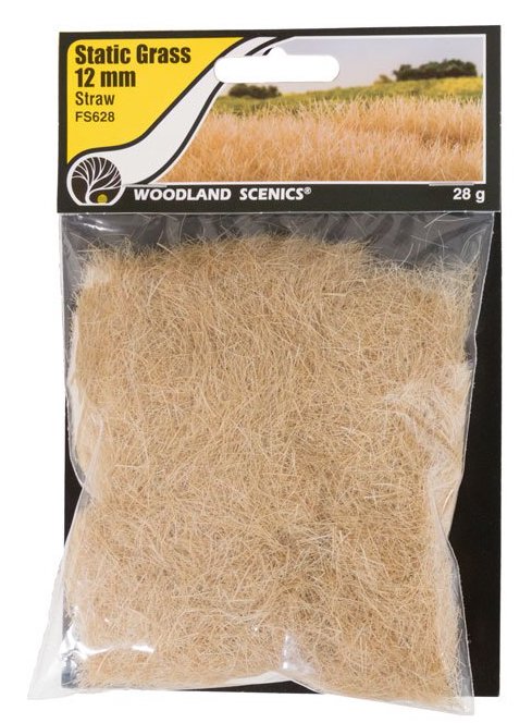 Woodland FS628 Static Grass 12mm Straw Green