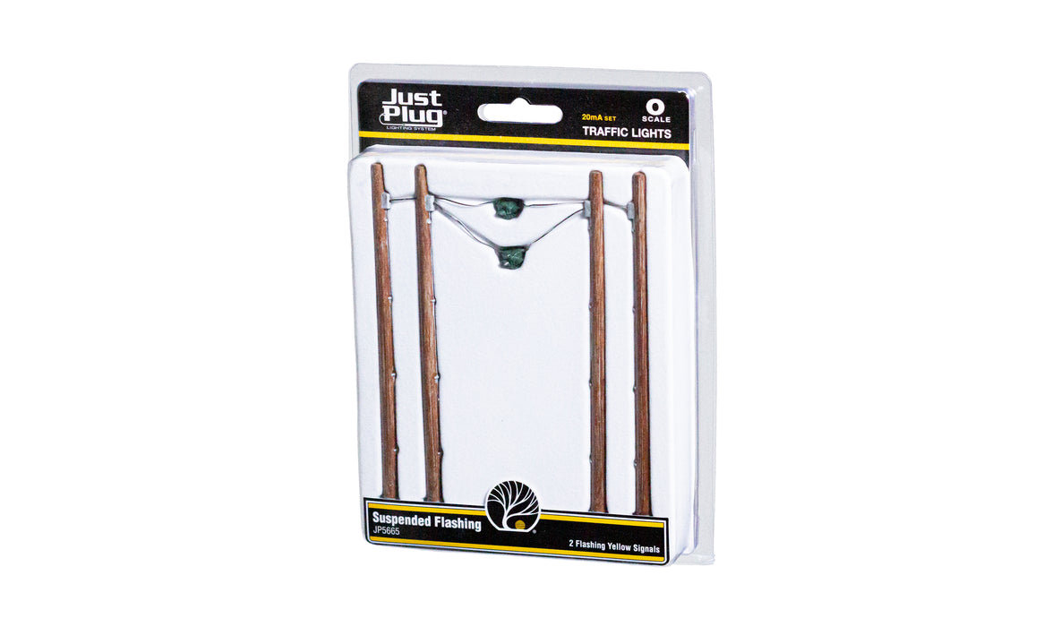 Woodland JP5665 O Scale Just Plug Suspended Flashing Traffic Lights