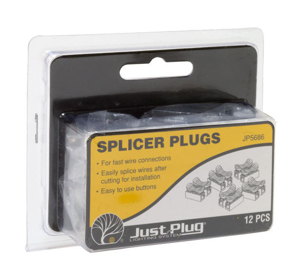 Woodland JP5686 Just Plug Accessory Splicer Plugs 12 Pack