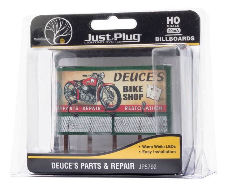 Woodland JP5792 HO Just Plug Lighted Billboard Duece's Parts and Repair