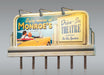 Woodland JP5794 HO Just Plug Lighted Billboard Monroe's Drive In Theater