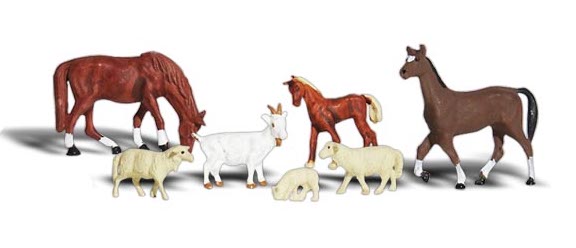 Woodland Scenics A1844 HO Scale Figures - Live Stock