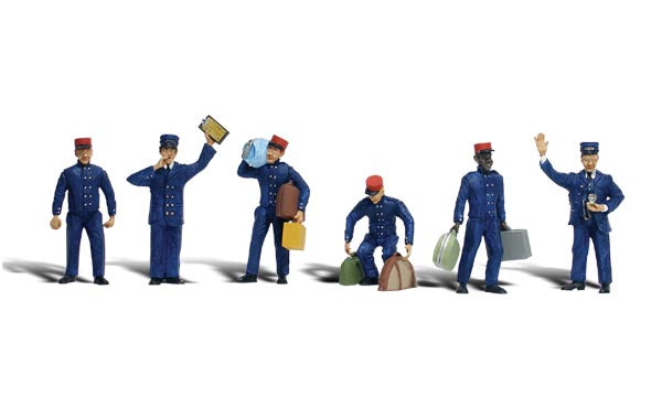 Woodland Scenics A1847 HO Scale Figures - Train Personnel