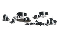 Woodland Scenics A1864 HO Scale Figures - Hampshire Pigs