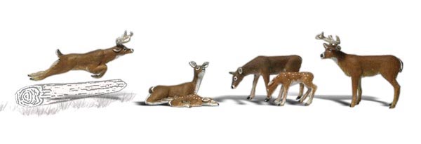 Woodland Scenics A1884 HO Scale Figures - Deer