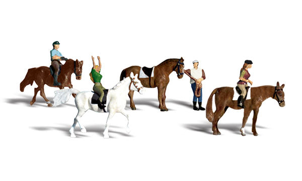 Woodland Scenics A1889 HO Scale Figures - Horseback Riders