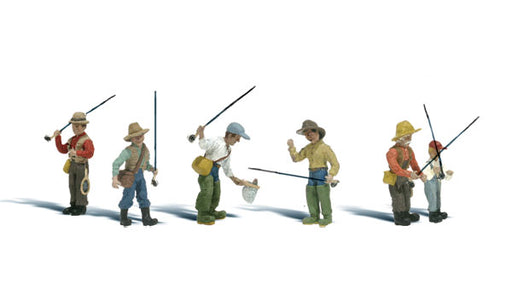 Woodland Scenics A1910 HO Scale Figures - Fly Fishermen