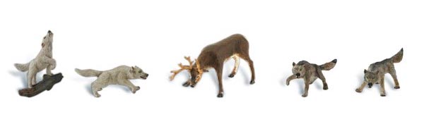 Woodland Scenics A1942 HO Scale Figures - WIldlife Standoff