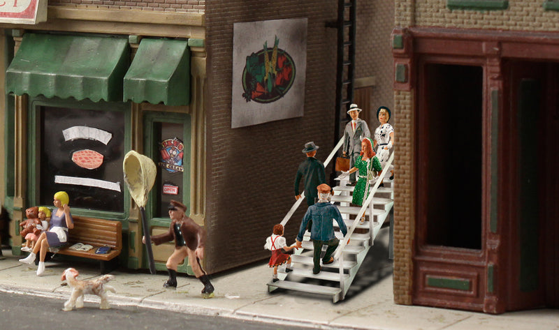 Woodland Scenics A1954 HO Scale Figures - Taking the Stairs