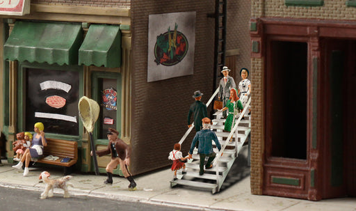 Woodland Scenics A1954 HO Scale Figures - Taking the Stairs