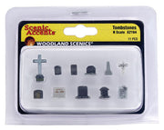 Woodland Scenics A2164 N Scale Figures - Tombstones