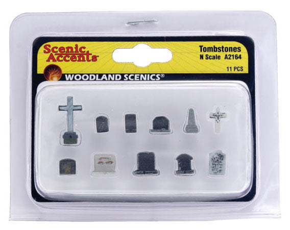 Woodland Scenics A2164 N Scale Figures - Tombstones