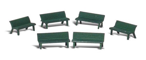 Woodland Scenics A2181 N Scale Figures - Park Benches