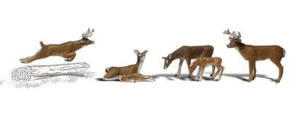 Woodland Scenics A2185 N Scale Figures - Deer