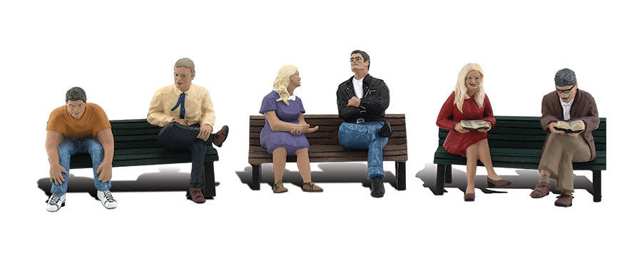 Woodland Scenics A2206 N Scale Figures - People On Benches