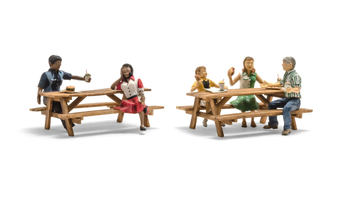 Woodland Scenics A2214 N Scale Figures - Outdoor Dining