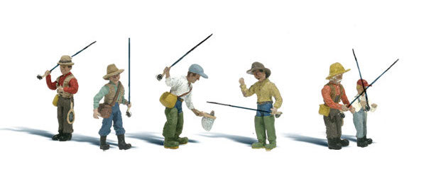 Woodland Scenics A2215 N Scale Figures - Fly Fisherman