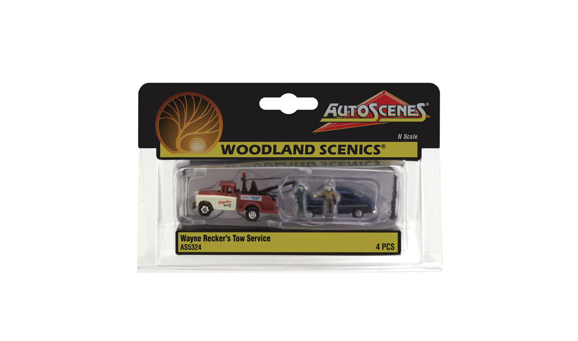 Woodland Scenics AS5324 N Scale Vehicles - Wayne Recker's Tow Service
