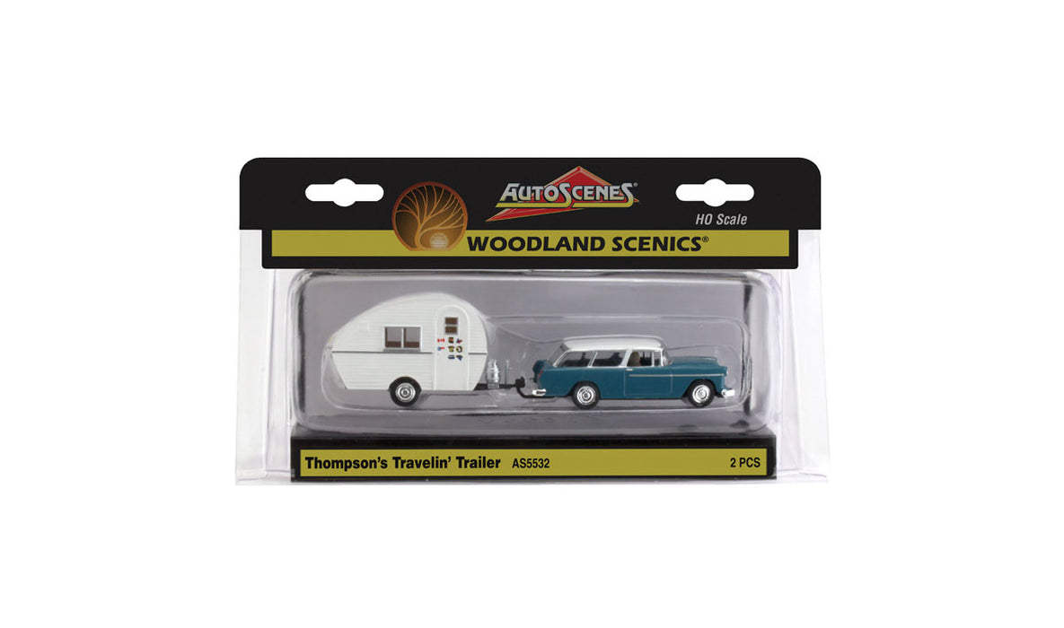 Woodland Scenics AS5532 HO Scale Vehicles - Thompson's Travelin' Trailer