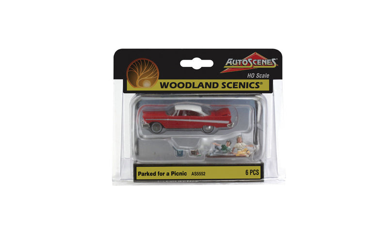 Woodland Scenics AS5552 HO Scale Vehicles - Parked for a Picnic