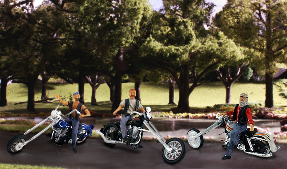 Woodland Scenics AS5554 HO Scale Vehicles - Bad Boy Bikers