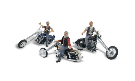 Woodland Scenics AS5554 HO Scale Vehicles - Bad Boy Bikers