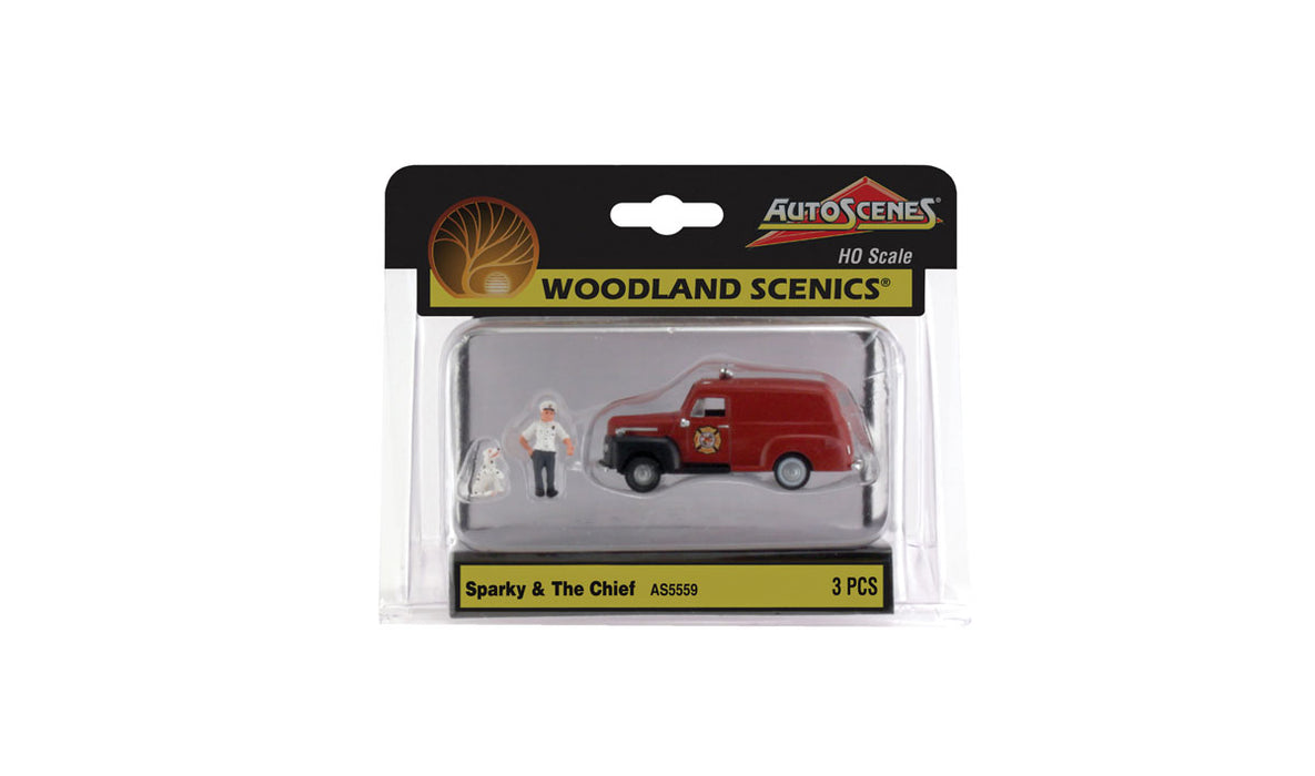 Woodland Scenics AS5559 HO Scale Vehicles - Sparky & The Chief