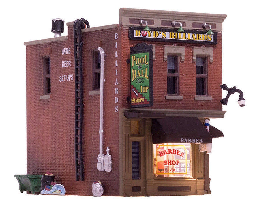 Woodland Scenics BR4923 N Scale Built Up Structure - Corner Emporium w/ LED