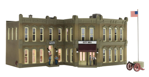 Woodland Scenics BR4930 N Scale Built Up Structure - Municipal Building LED