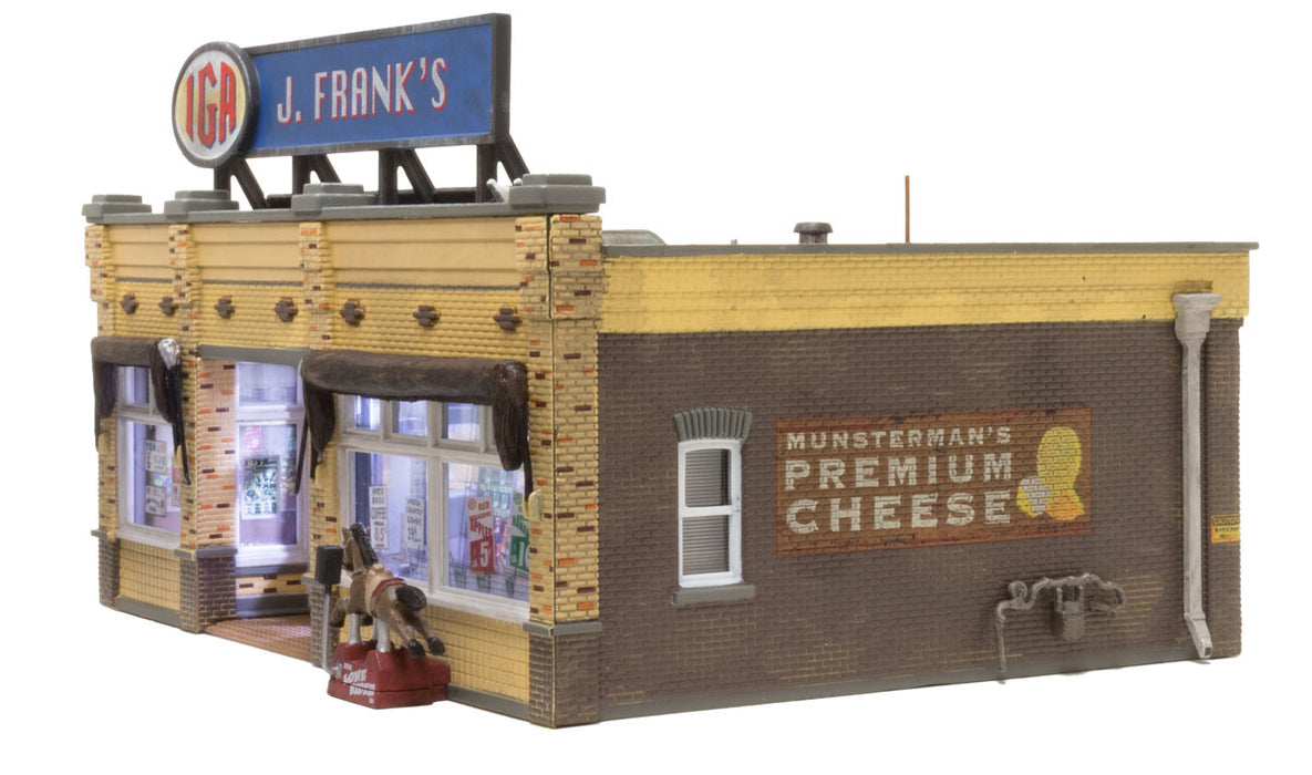 Woodland Scenics BR4941 N Scale Built Up Structure - J. Frank's Grocery