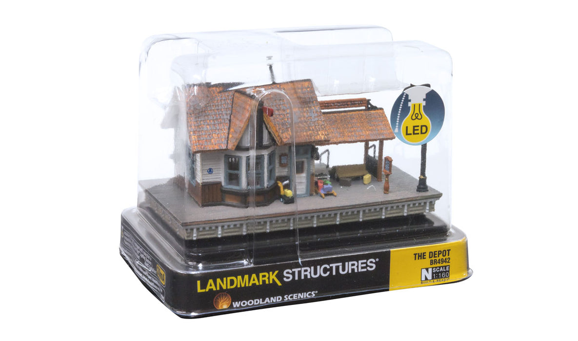 Woodland Scenics BR4942 N Scale Built Up Structure - The Depot