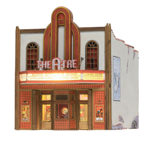 Woodland Scenics BR4944 N Scale Built Up Structure - Theater with LED Lighting
