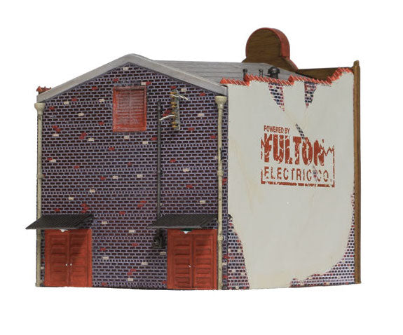 Woodland Scenics BR4944 N Scale Built Up Structure - Theater with LED Lighting