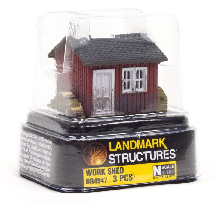Woodland Scenics BR4947 N Scale Built Up Structure - Work Shed
