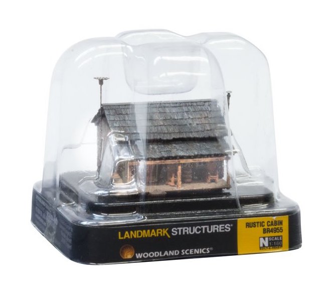 Woodland Scenics BR4955 N Scale Built Up Structure Rustic Cabin