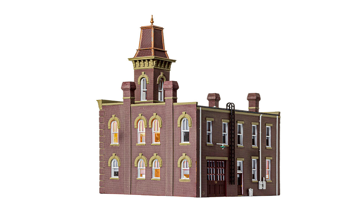 Woodland Scenics BR5034 HO Scale Built Up Structure - Firehouse