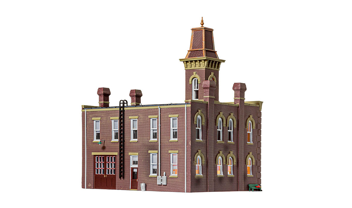 Woodland Scenics BR5034 HO Scale Built Up Structure - Firehouse
