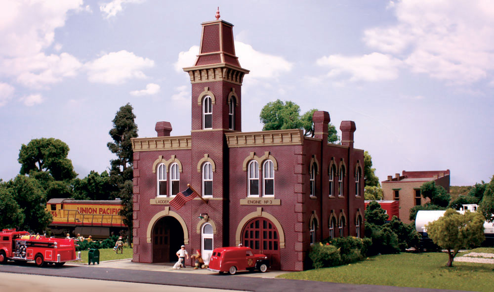 Woodland Scenics BR5034 HO Scale Built Up Structure - Firehouse