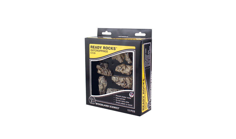 Woodland Scenics C1139 Ready Rocks - Outcropping Rocks