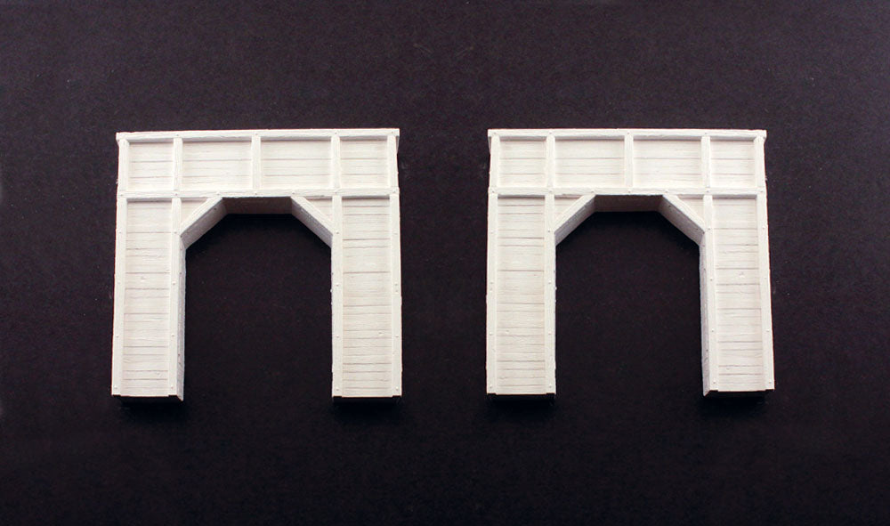 Woodland Scenics C1154 N Scale Single Track Tunnel Portal - Timber (2-Pack)