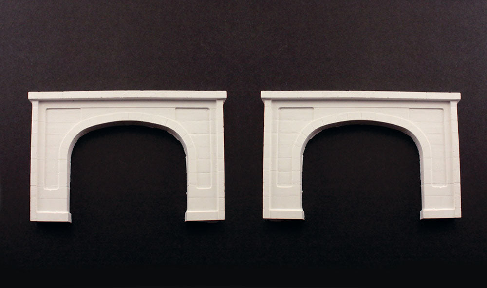 Woodland Scenics C1156 N Scale Double Track Tunnel Portal - Concrete (2-Pack)