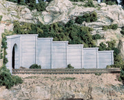 Woodland Scenics C1158 N Scale Retaining Wall - Concrete (6-Pack)