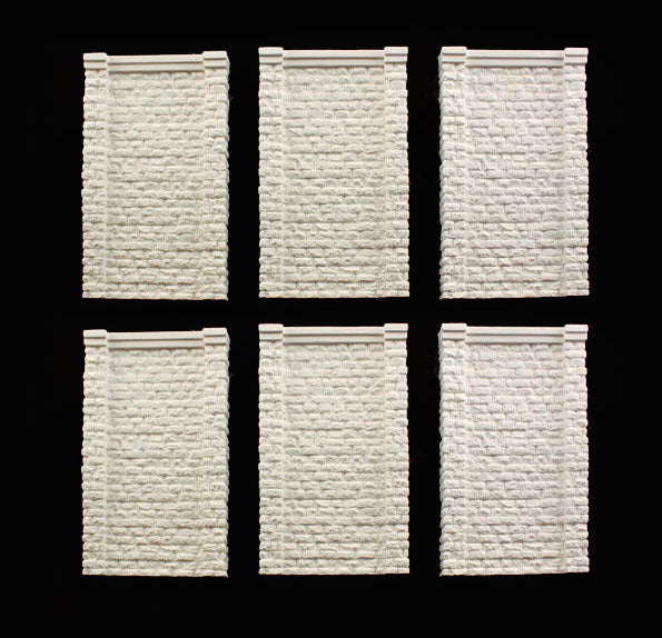 Woodland Scenics C1159 N Scale Retaining Wall - Cut Stone (6-Pack)