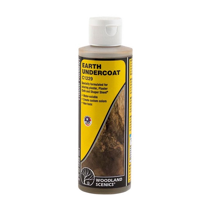 Woodland Scenics C1229 Earth Color Undercoat - Earth (8 oz.)