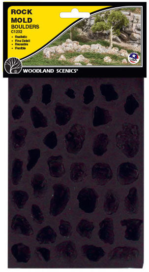 Woodland Scenics C1232 Rock Mold - Boulders